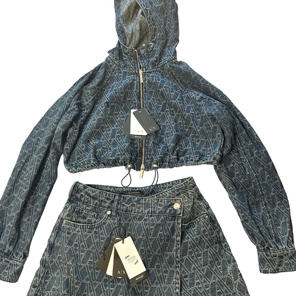 Armani Exchange Blue Skirt Set - Picture 1 of 5
